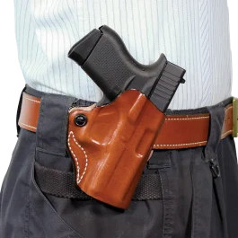 DeSantis Mini Scabbard Tan Leather Belt Slide Holster