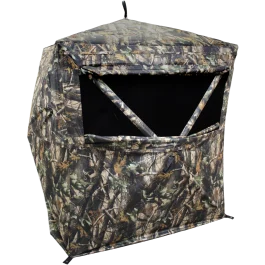 HME Camo 2-Person Pop-Up Ground Blind 150D Water Resistant