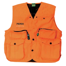 Primos GunHunters Vest 2XL Blaze Orange with Compass LED