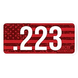 MTM CaseGard Red Ammo Caliber Labels for Ammo Cans
