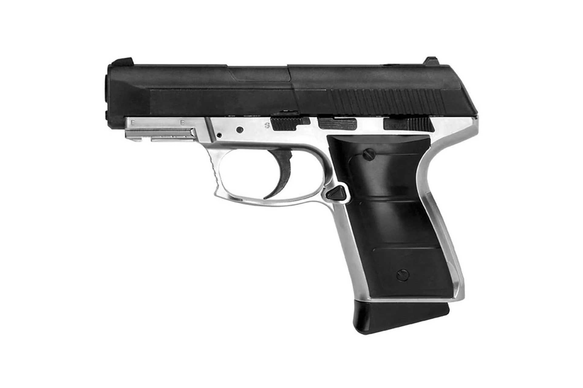 Daisy PowerLine 5501 Blowback .177 Caliber Air Pistol - Silver/Black - 985501-442