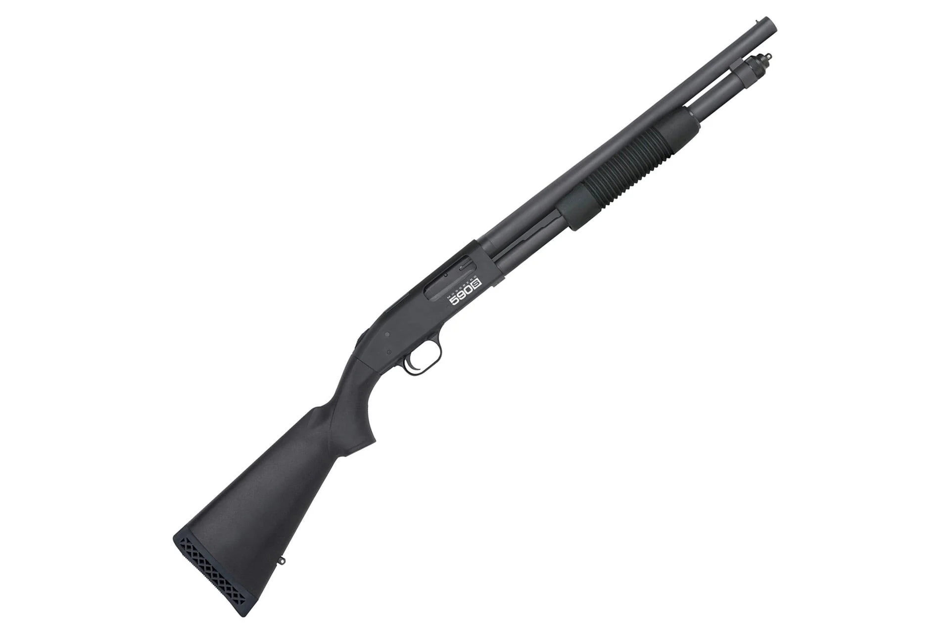 Mossberg 590S 18.5" 12 Gauge 9Rd Pump-Action Shotgun - Black - 51605
