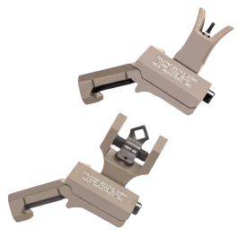 Troy 45-Degree Offset Sight Set - SSIG-45S-MDFT-00 - M4 Front & Dioptic Rear - Flat Dark Earth