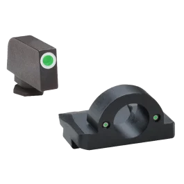 Ameriglo Ghost Ring Sight Set For Glock, Amer Gl126   Ghst Rng Glk    45/10         Grn/grn