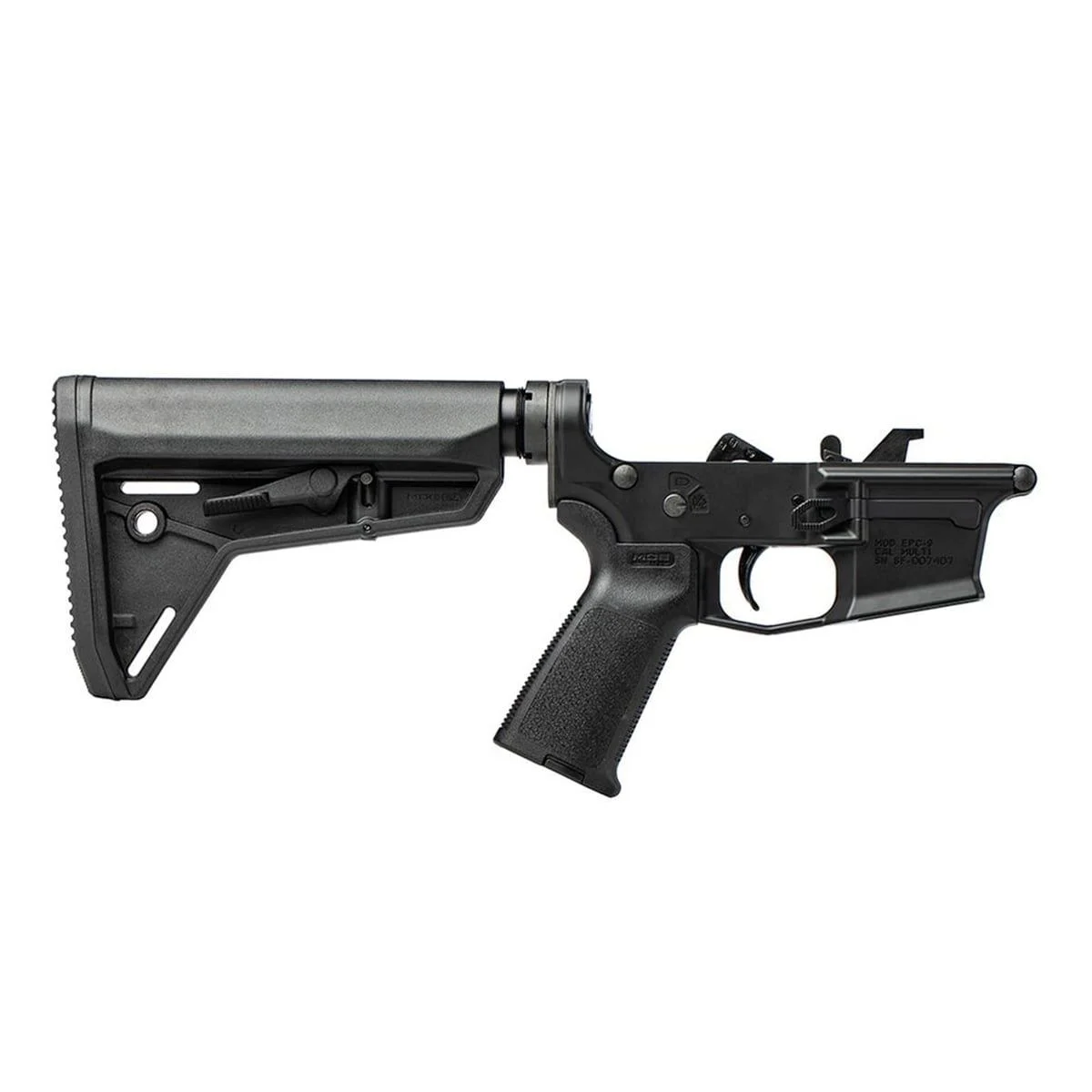 Aero Precision EPC-9 Carbine Complete Lower Receiver w/ MOE Grip, MOE SL-S Carbine Stock - Ano/Black - APAR620566