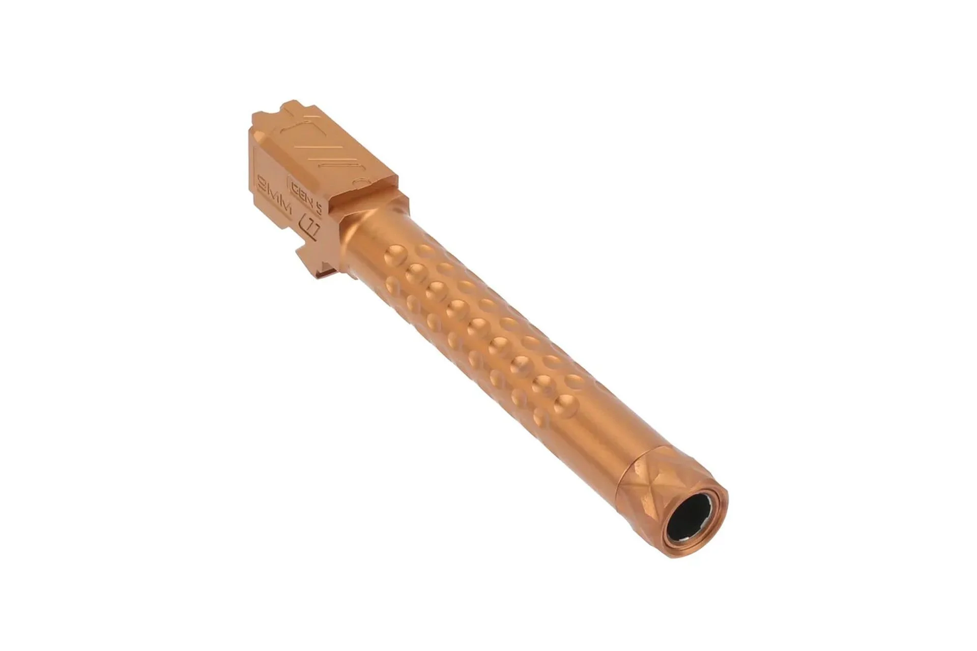Zev Technologies Optimized Match Threaded Barrel For GLOCK 17 Gen 5 - Bronze 1:14 Twist - BBL-17-OPT-5G-TH-BRZ
