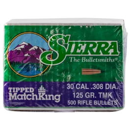 Sierra Tipped MatchKing .30 Cal 125gr 500 Rds