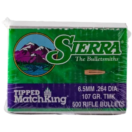 Sierra Tipped MatchKing 6.5mm 107gr HPBT 500 Count