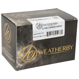 Weatherby 6.5 PRC Unprimed Brass Rifle Cases 50 Count
