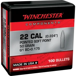 Winchester 22-250 Soft Point 50gr Box of 100