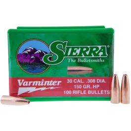 Sierra Varminter .308 150gr Hollow Point Projectiles 100ct