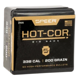 Speer Hot-Cor .338 Cal 200 gr Spitzer Soft Point Projectiles