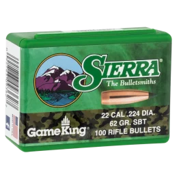 Sierra GameKing .224 62gr Spitzer Boat Tail 100ct