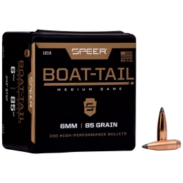 Speer 6mm .243 85gr Jacketed Soft Point Boat Tail Projectiles