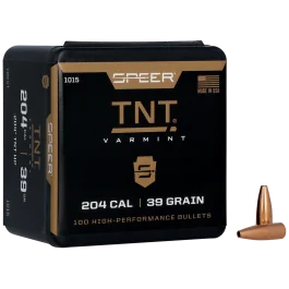 Speer TNT .204 Cal 39gr Hollow Point Projectiles 100ct