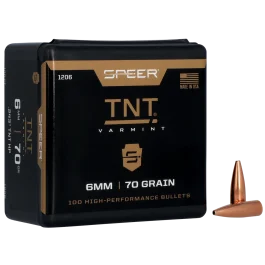 Speer TNT 6mm .243 70gr Jacketed Hollow Point 100ct