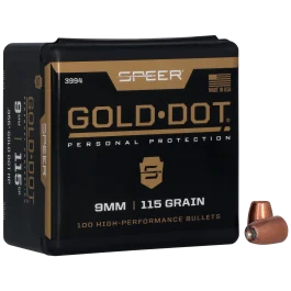 Speer Gold Dot 9mm 115gr Hollow Point 100ct