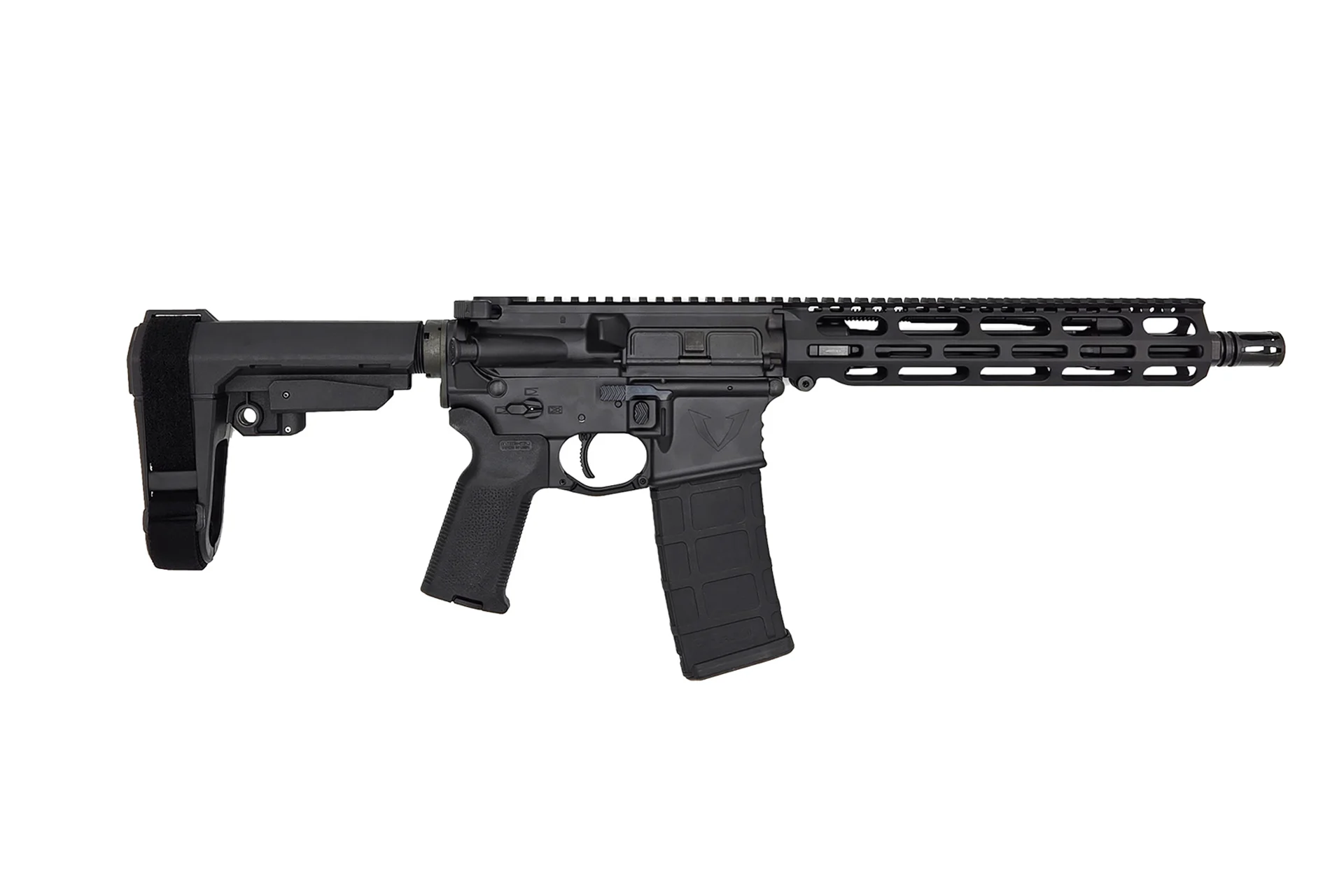 VKTR Industries VK-1 10.5" 5.56 NATO 30Rd Semi-Auto AR Pistol - Black - V-3110-0916-617