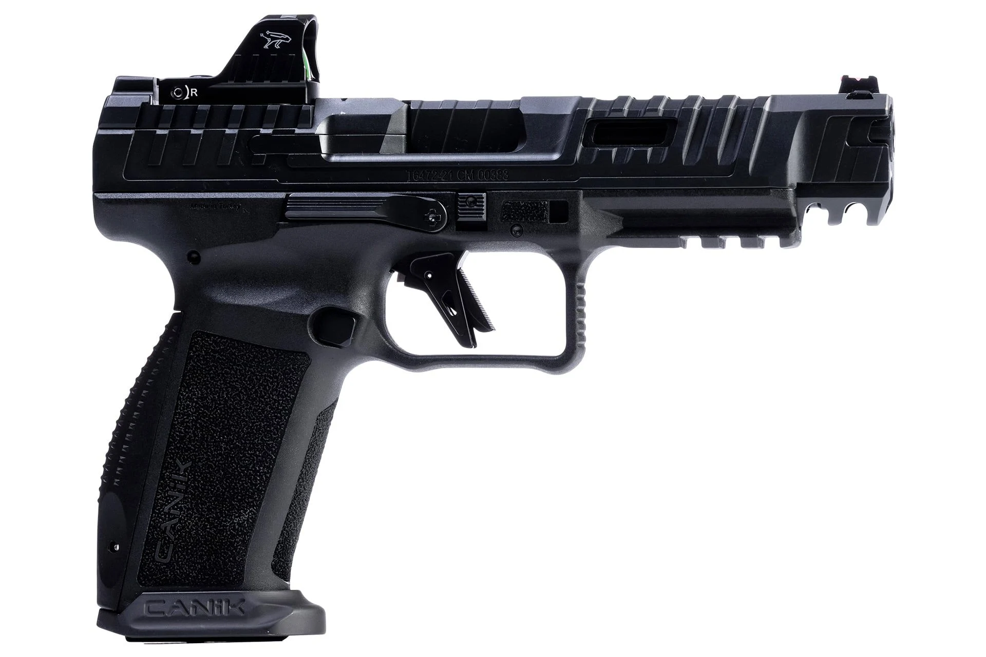 Canik SFx Rival w/Optic Full Size Ambi 5" 9mm Luger 18+1, Polymer Frame w/Beavertail & Picatinny Rail, MeCanik M01 Red Dot - HG7161N