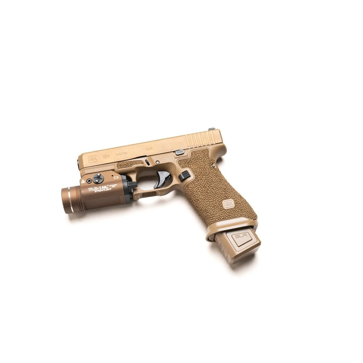 SLR Rifleworks Magazine Extension Glock 17 Glock FDE - GL17-MAG EXT-GF
