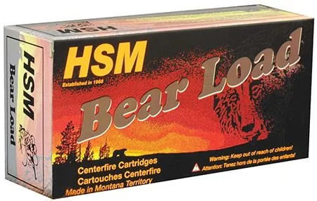 HSM 457012N Bear Load 45-70 Gov 430 gr Round Nose Flat Point Rifle Ammo - 20 Rounds - 457012N