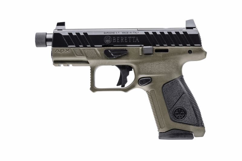 Beretta APX A1 Tactical 3.7" 9mm 15rd Compact Semi-Auto Pistol - OD Green - JAXA1C915TAC