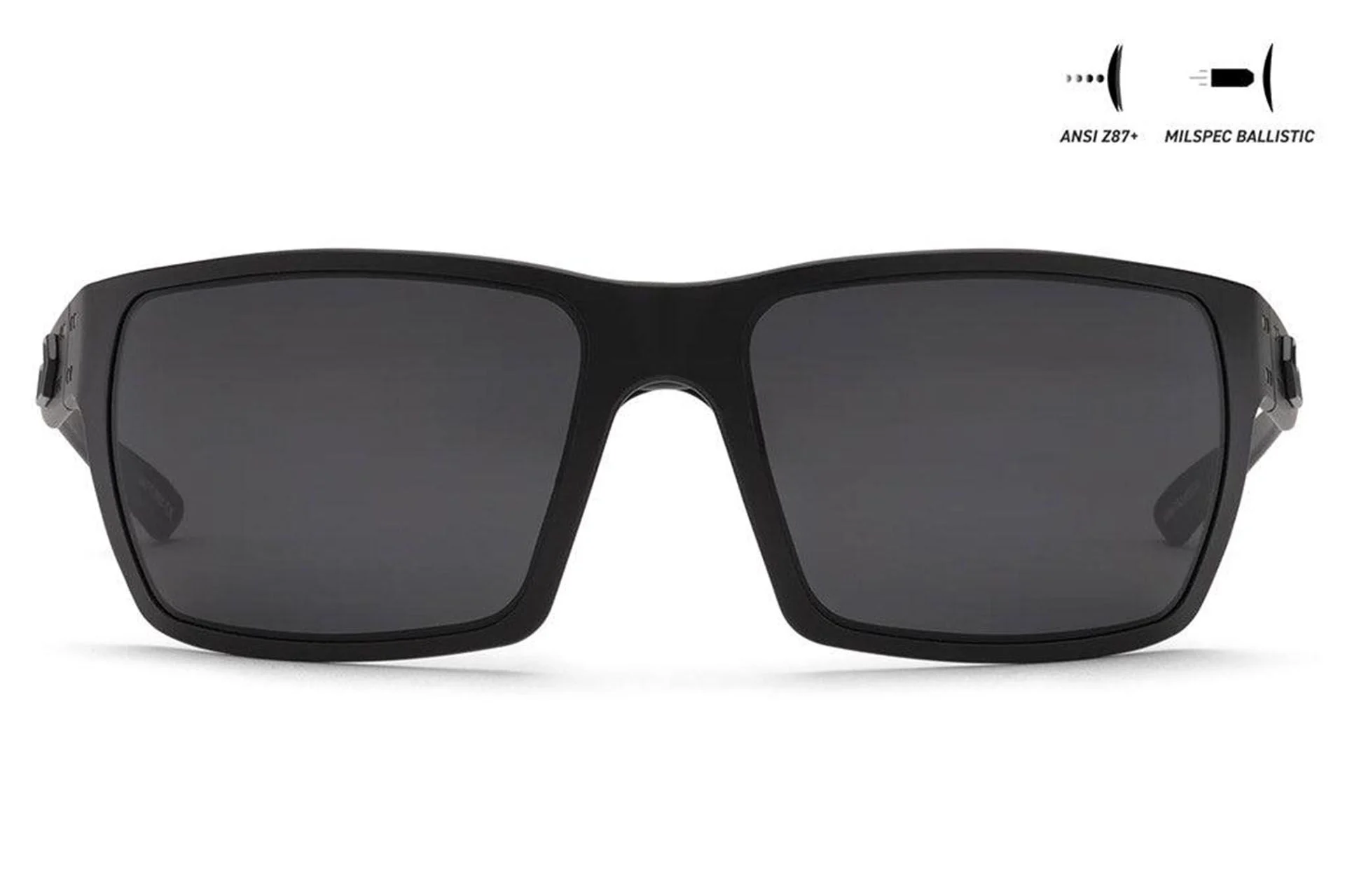 Gatorz Marauder Black Black Logo MILSPEC Ballistic Smoke w/ Anti-Fog ANSI Z87.1 - GZ-12-401
