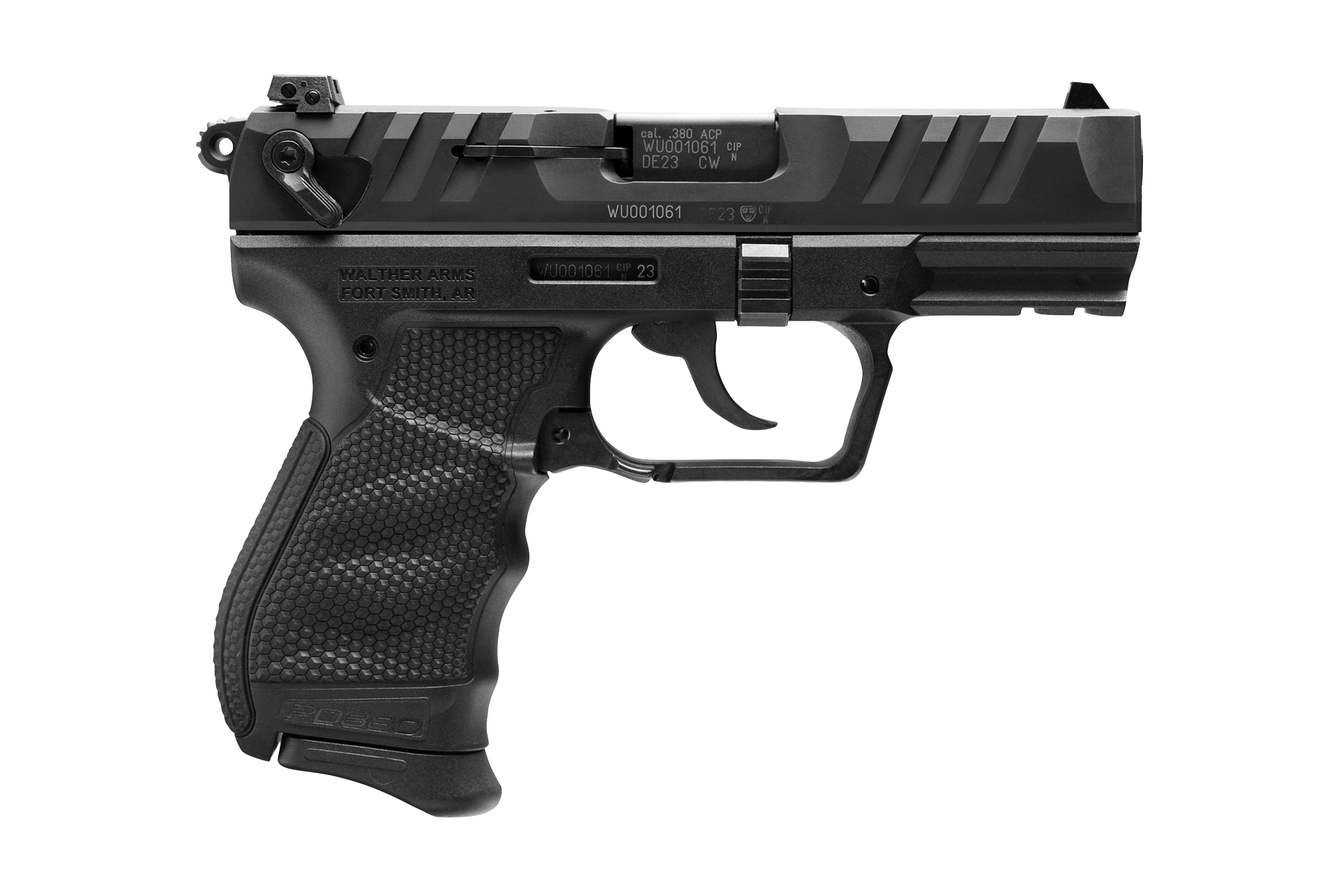 Walther PD380 .380 ACP 3.7" 9RD Compact Semi-Auto Pistol - Black - 5050508