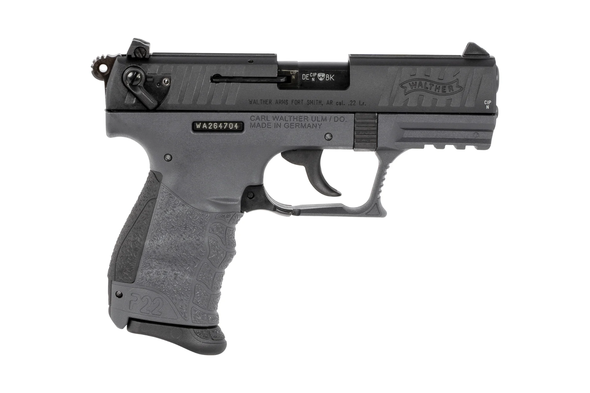 Walther P22Q 3.42" 22 Long Rifle 10rd Pistol - Tungsten Grey - 5120765