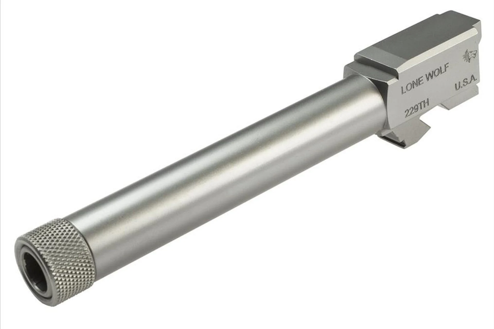 Lone Wolf Arms Glock 22/31 9mm Threaded Conversion Barrel 1/2x28 Raw Stainless 1:10 Twist - LWD-229TH