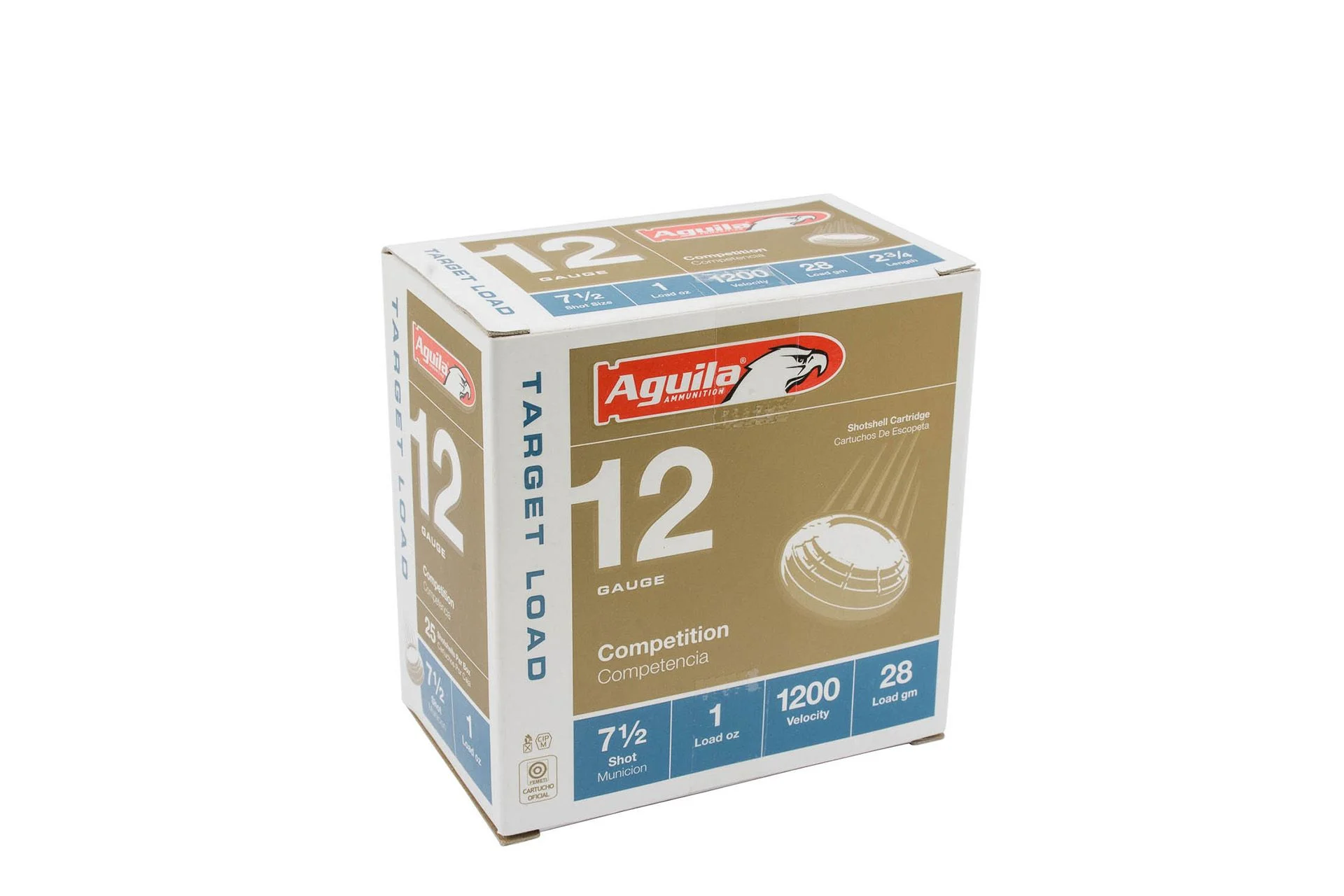 Aguila 1CHB1304 Target Load Competition 12 Gauge 2.75" 1 oz 7.5 Shot Shotgun Ammo - 25 Rounds - 1CHB1304