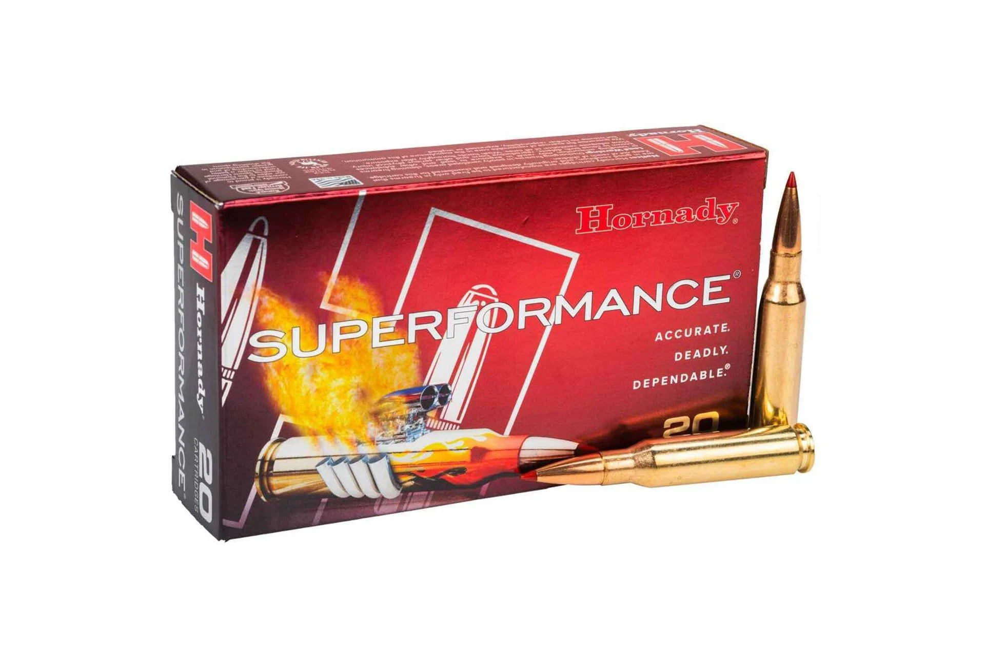 Hornady 805764 Superformance 7mm-08 Remingtion Ammunition - 139Gr Rifle Ammo - 20 Rounds - 805764