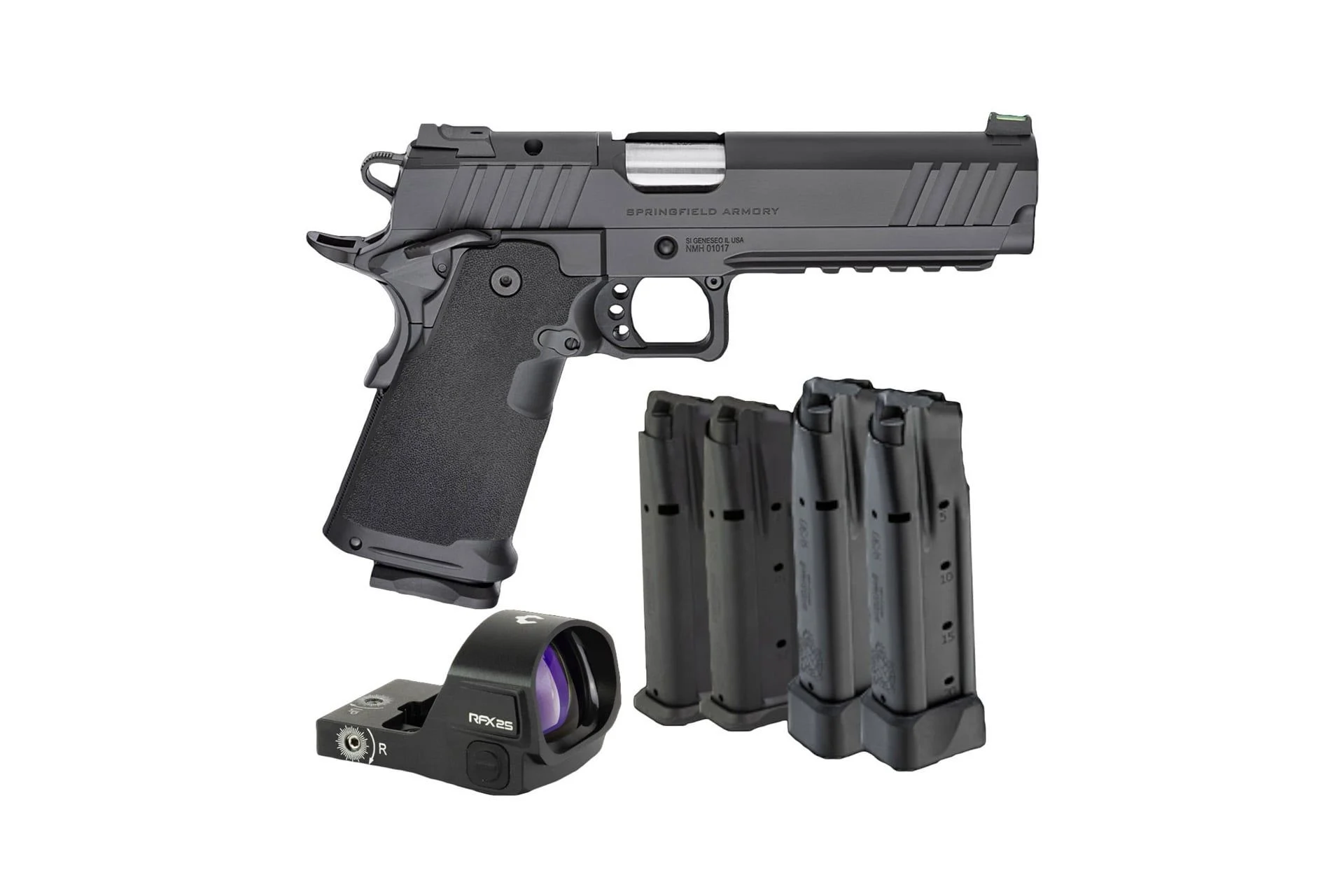 Springfield Prodigy 9mm W/ Viridian RFX25 Green Dot 5" Barrel 5- Mags - PH9119AOS-RFX