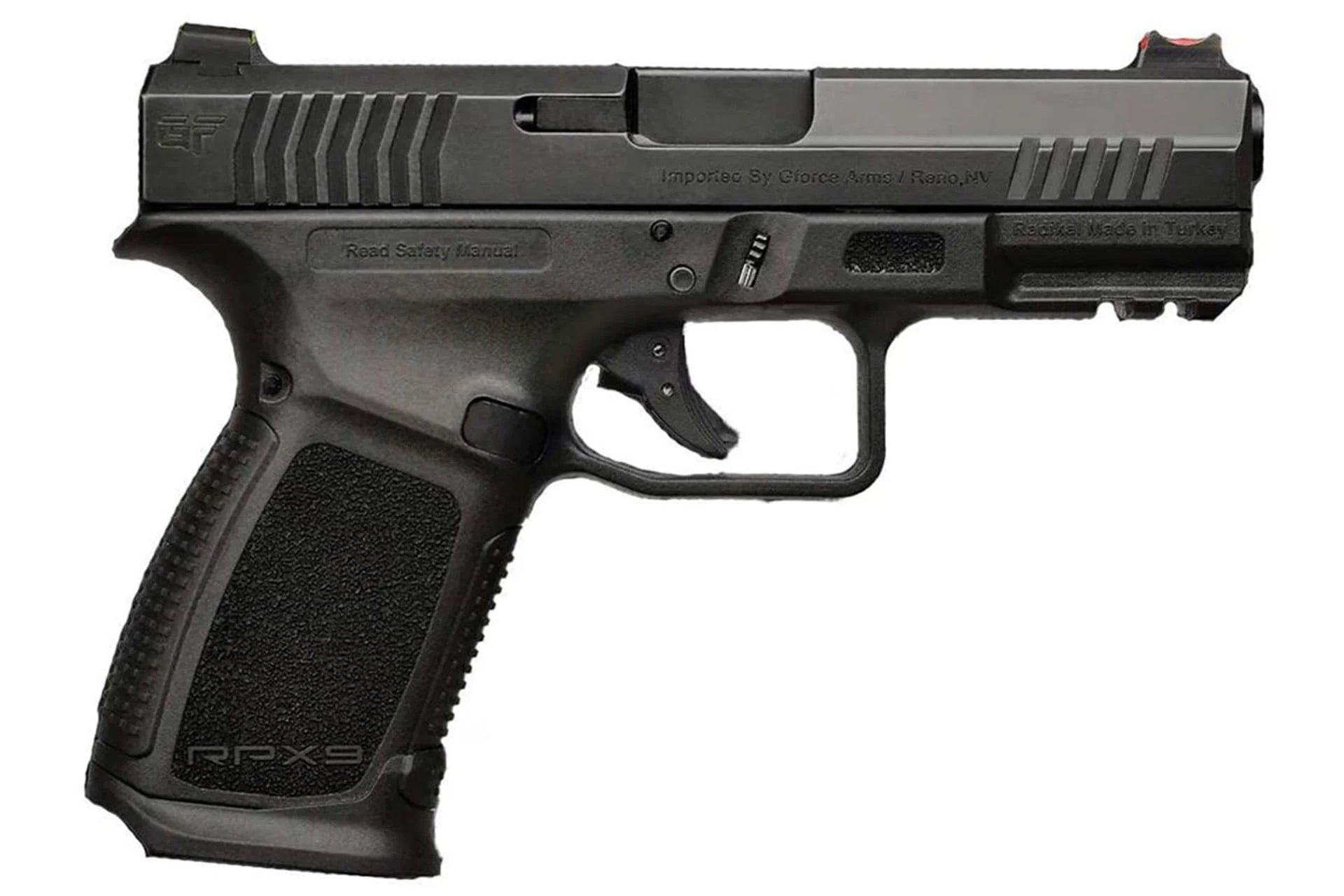 G-Force RPX9 Exodus 9mm 4.02" 15rd Semi-Auto Pistol - Black - GFRPX9