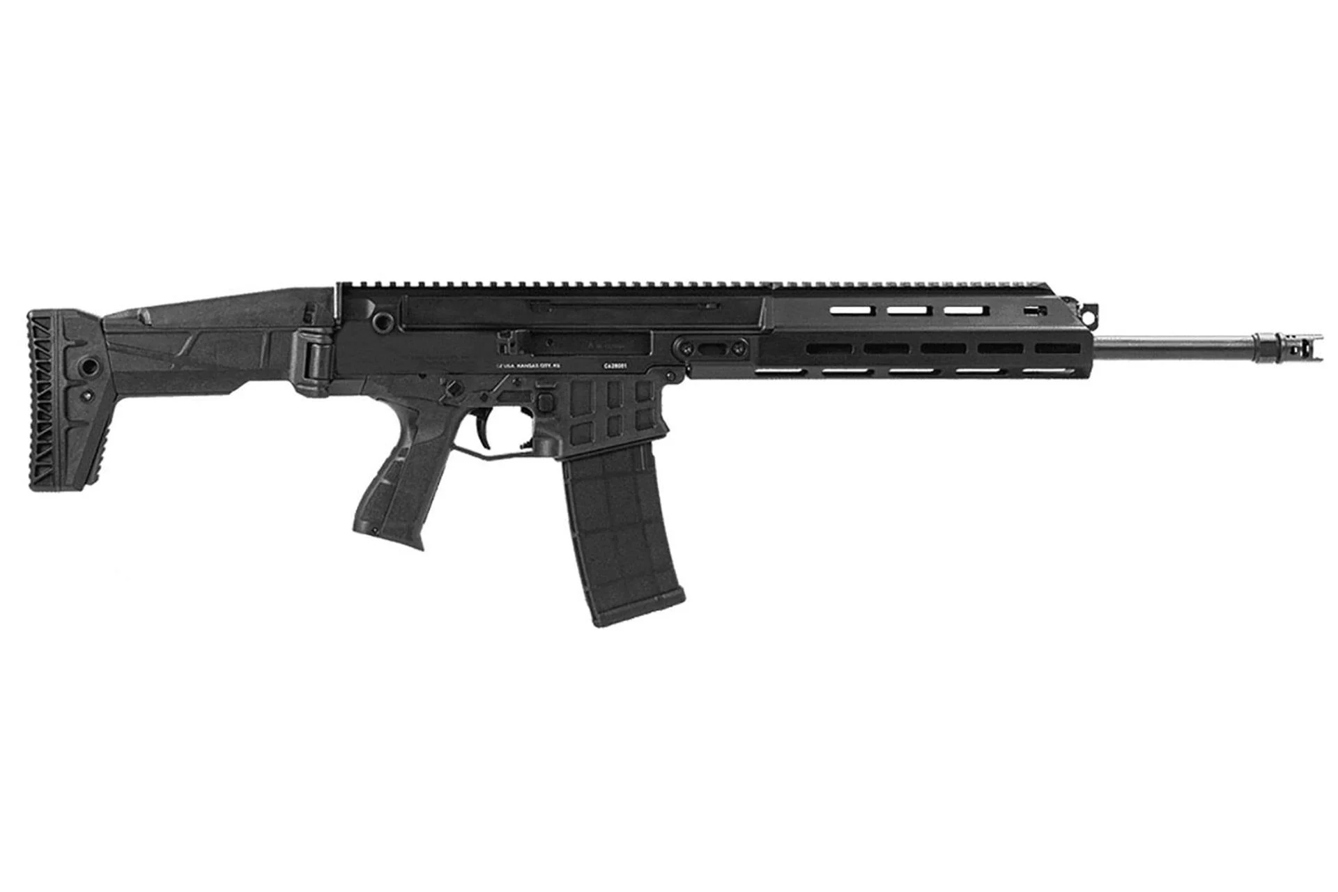CZ-USA Bren 2 Manual Safety Carbine 5.56x45mm NATO 16.50" 30+1 Black Black Folding Adjustable Stock Stippled Black Synthetic Gri - 30 Rounds, 16.5" Barrel - 08610