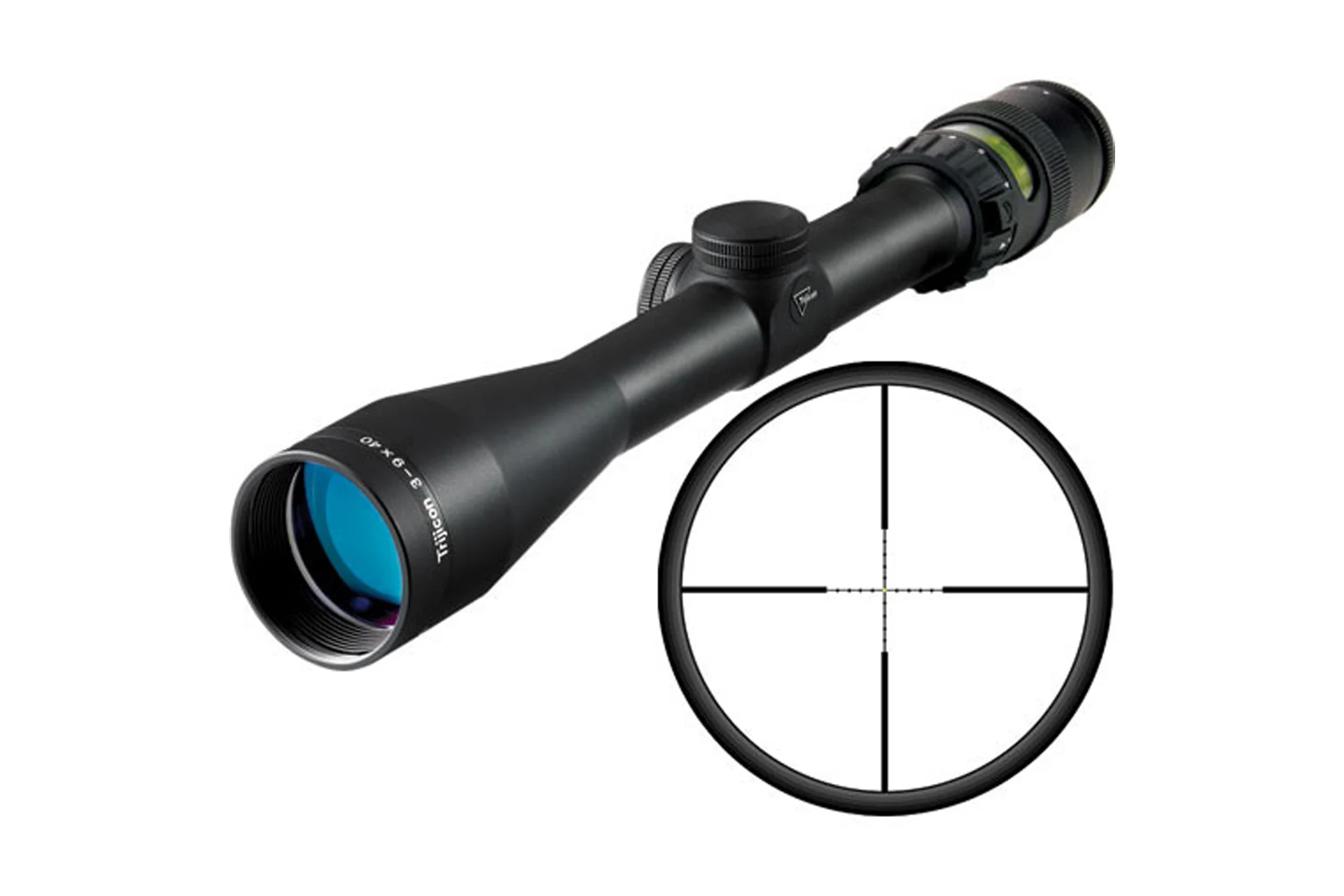 Trijicon 200004 AccuPoint 3-9x40 1in SFP Amber Dot Riflescope - Mil-Dot Crosshair - 200004