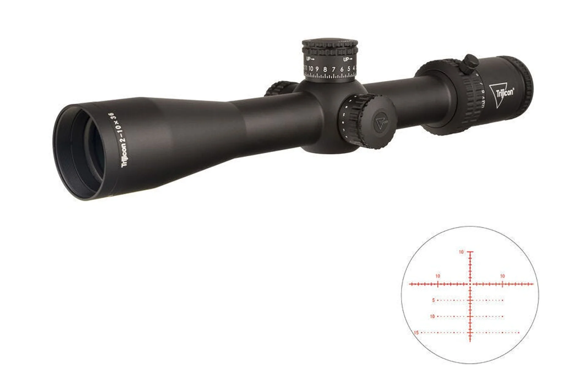Trijicon 2900037 Credo 2-10x36 30mm FFP Riflescope - Red MOA Precision Tree - 2900037