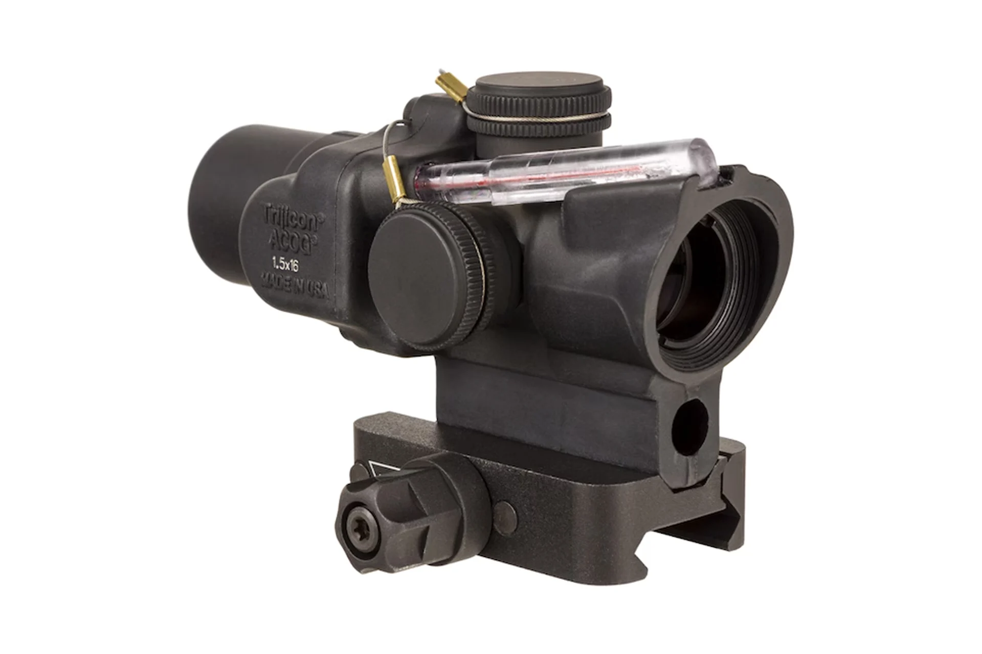 Trijicon 400330 ACOG 1.5x16S Dual Illuminated Red Ring /2 MOA Center Dot Compact Riflescope w/Q-LOC Mount - 400330