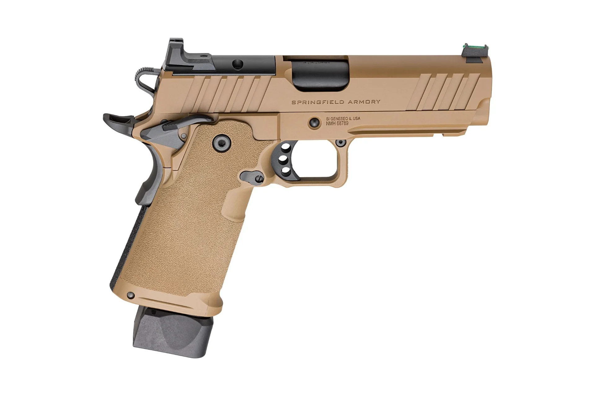 Springfield 1911 DS Prodigy AOS 9mm 4.25" 20rd Semi-Auto Pistol - Coyote Brown - PH9117AOSCB