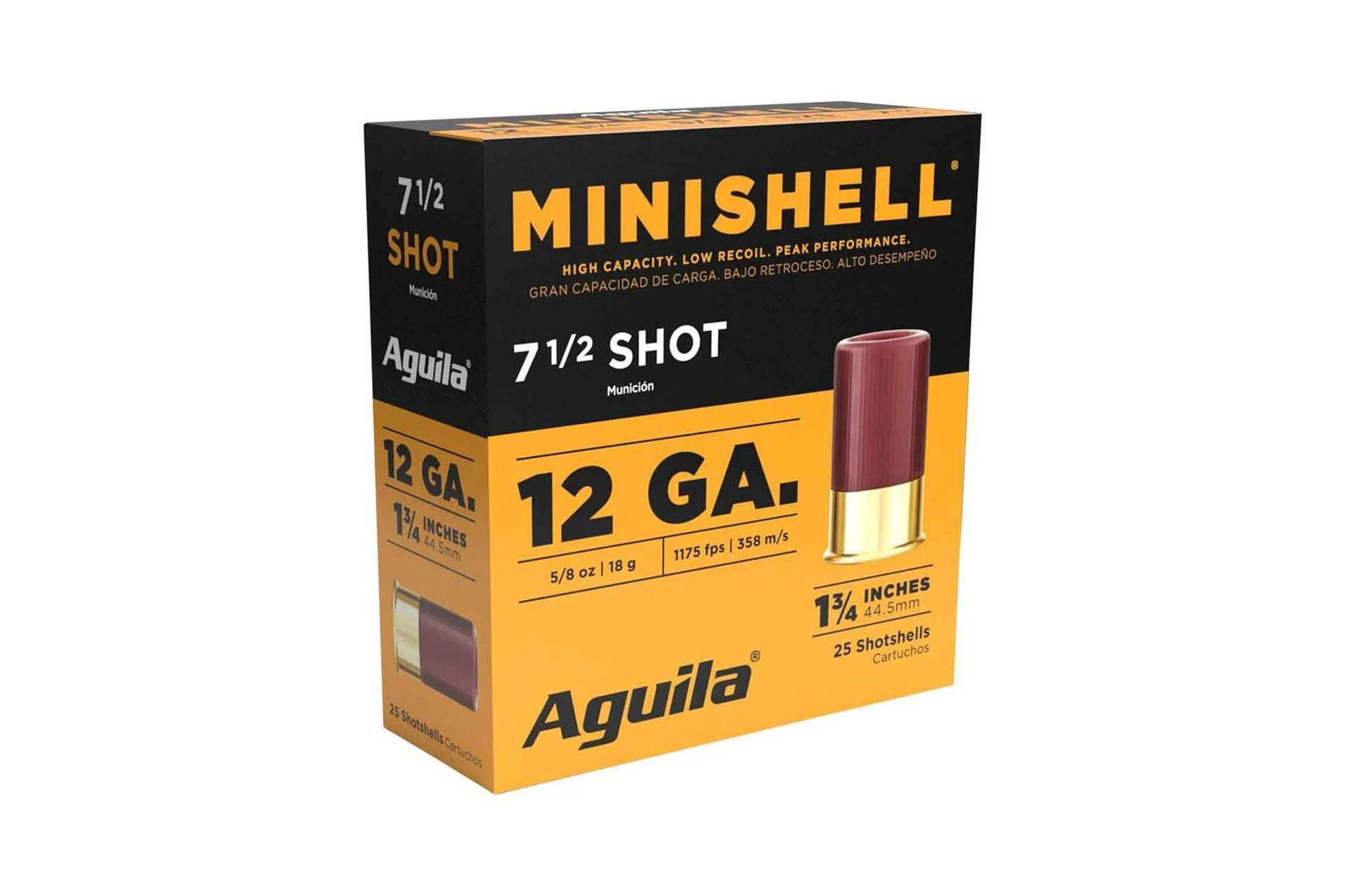 Aguila Minishell 12 Gauge 1-3/4in #7.5 Target Shotshells - 25 Rounds - *AGA1CHB1387