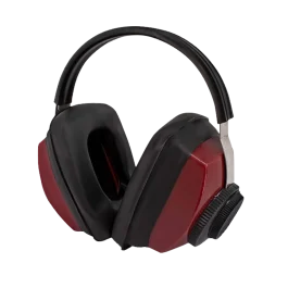 Radians Adjustable Earmuff Black Red 26 dB NRR