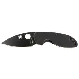 Spyderco Efficient Black Blade Ergonomic Folding Knife