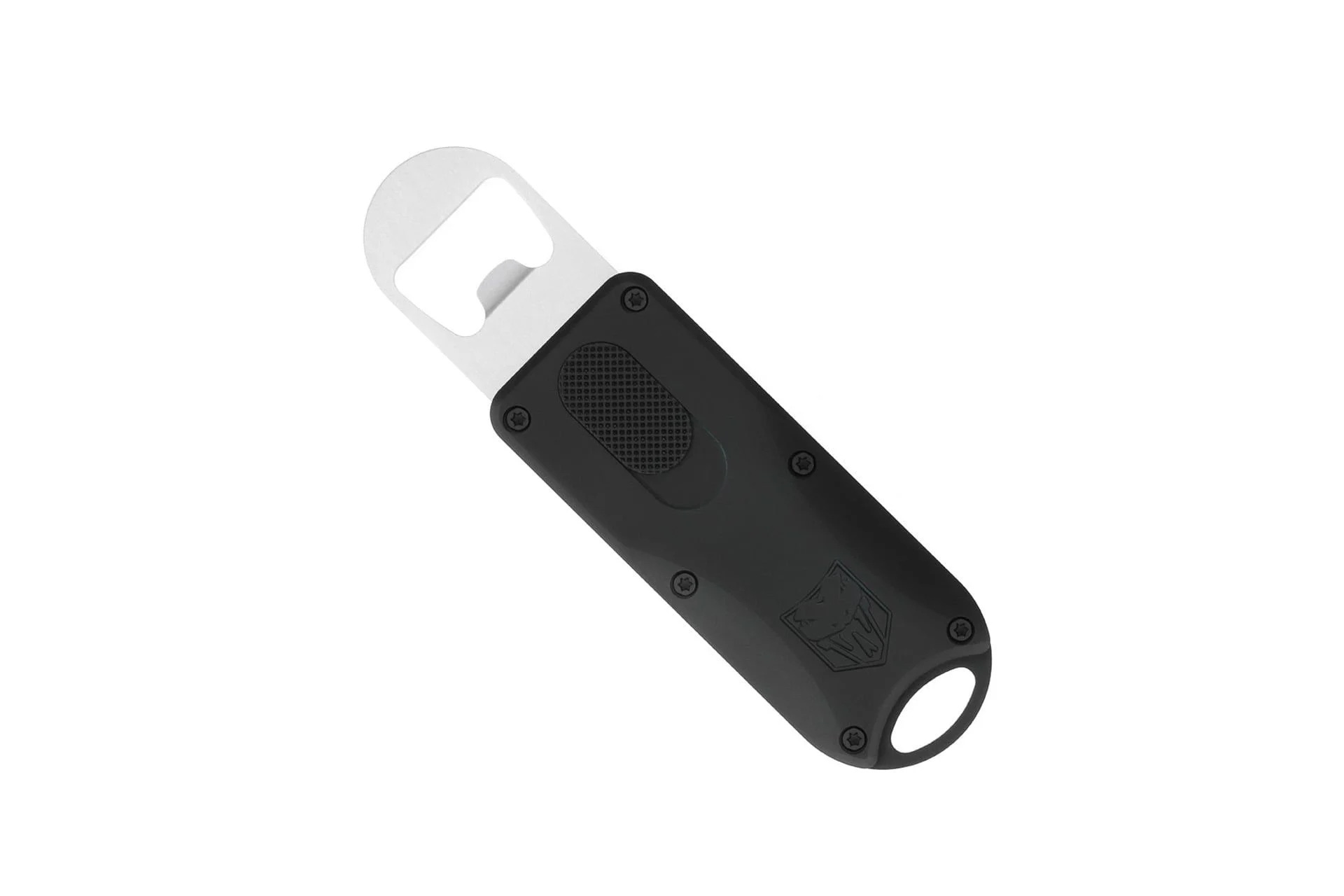 CobraTec OTF Retractable Bottle Opener - Black - CTOTFBOBLK