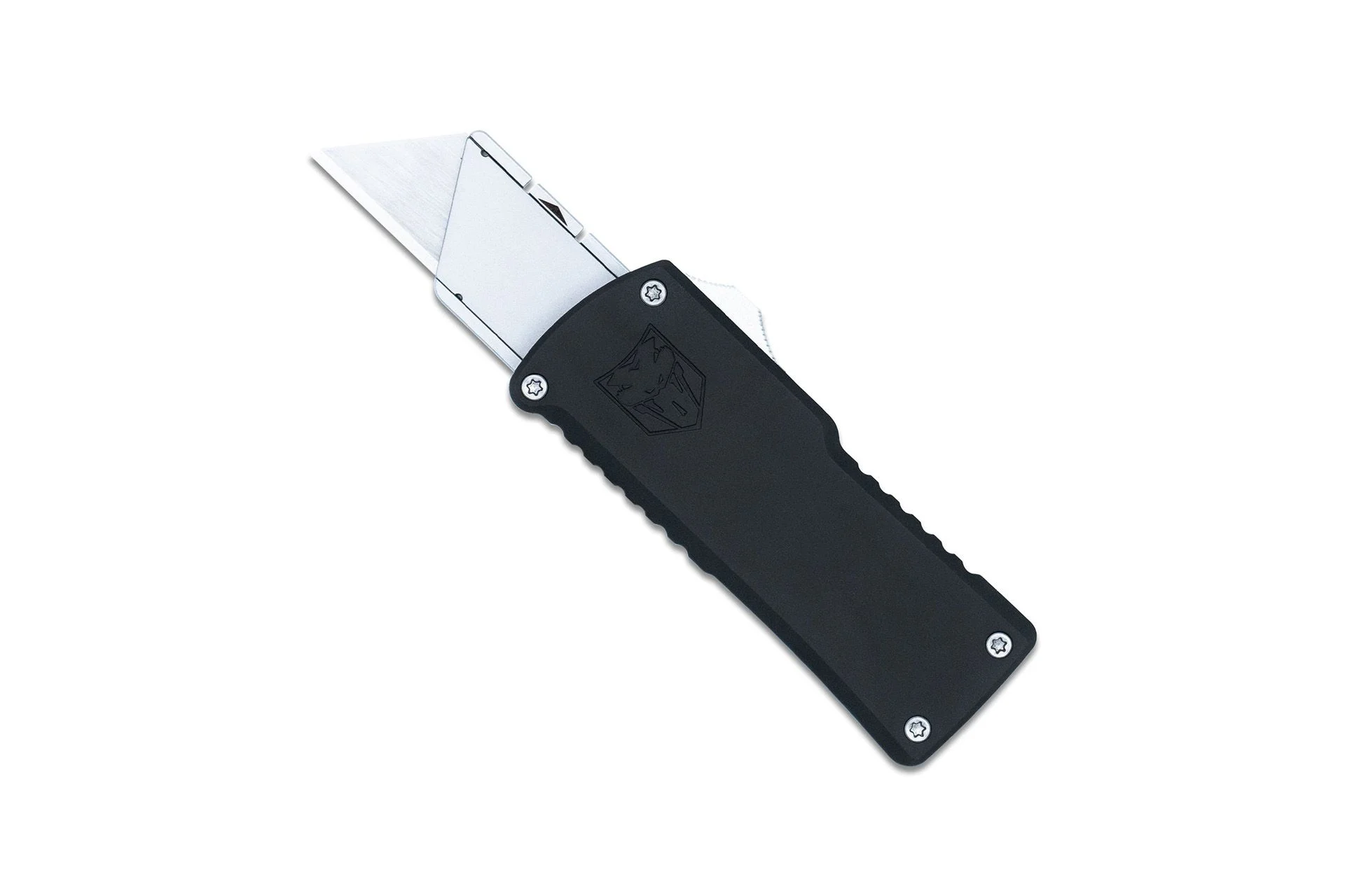 CobraTec OTF Auto Utility Knife - Black - CTOTFUTBLK