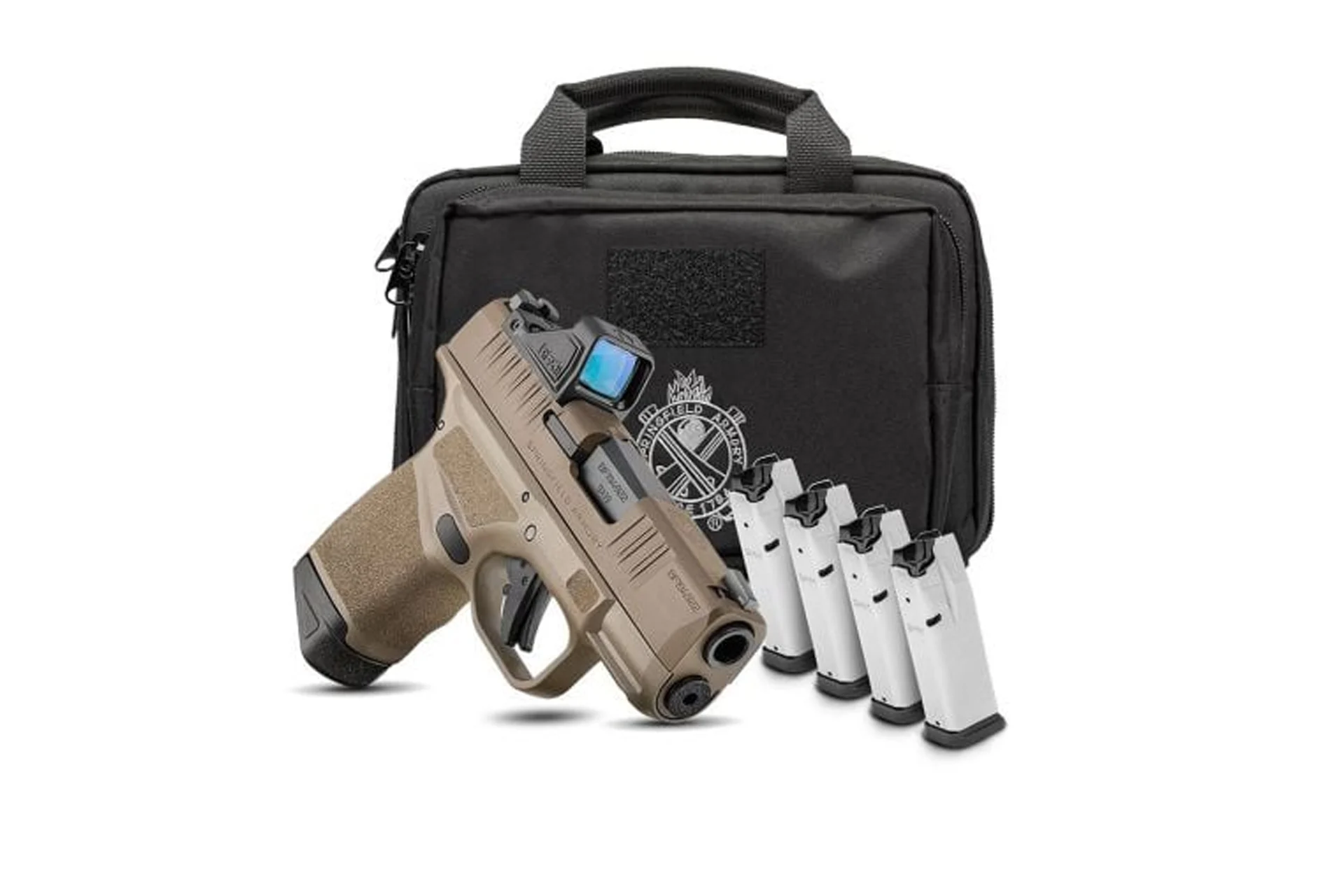 Springfield Armory Hellcat OSP 9mm 3" 13rd Semi-Auto Pistol w/ Gear-Up Package - FDE - HC9319FOSP-GU24