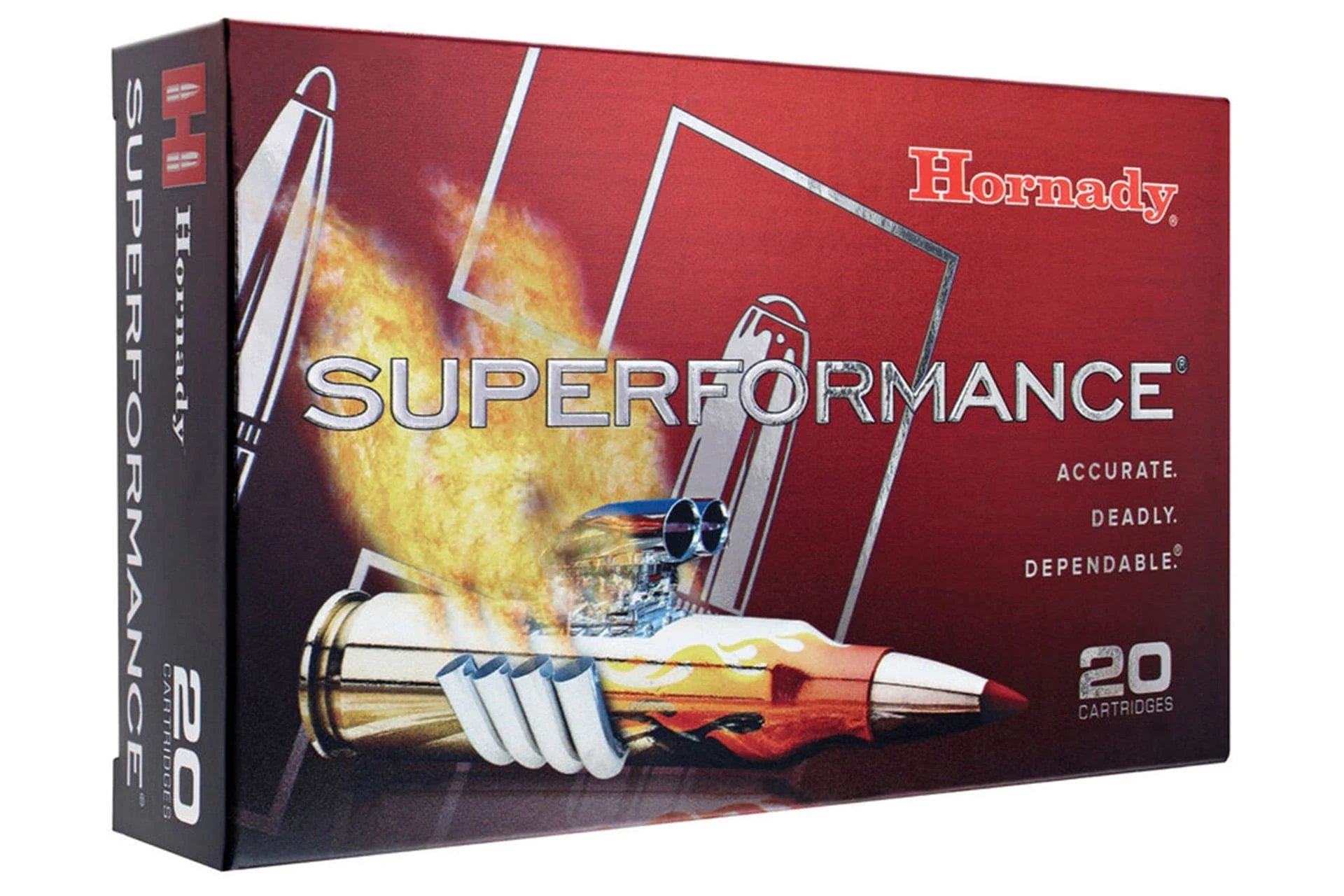 Hornady 81353 Superformance 257 Roberts 117 gr Super Shock Tip 20 Per Box/ 10 Cs - 81353
