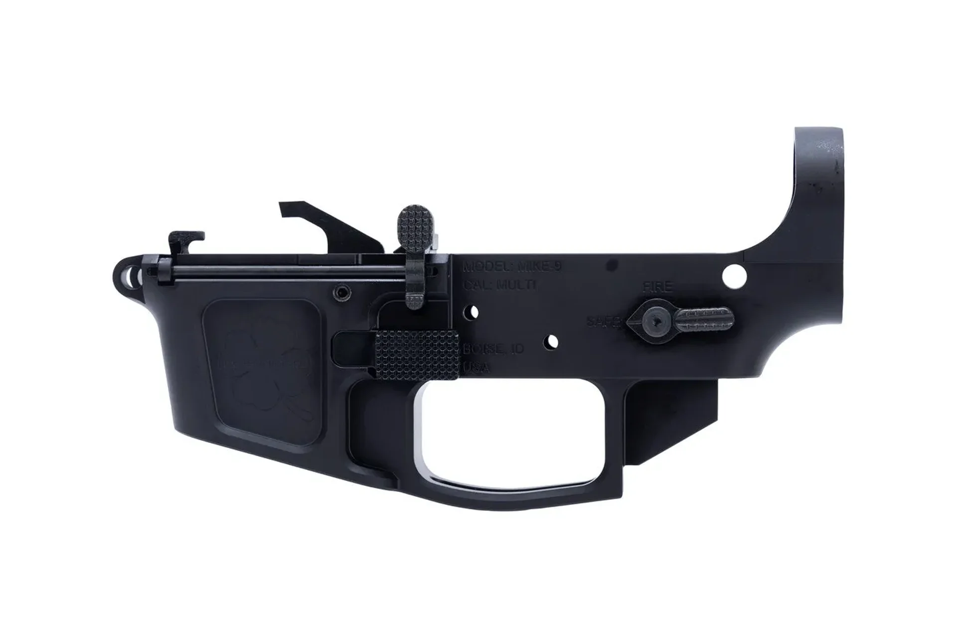Foxtrot Mike Products Stripped FM9 Premium 9mm Ambi Lower Receiver - MIKE9-LWR-AMBI