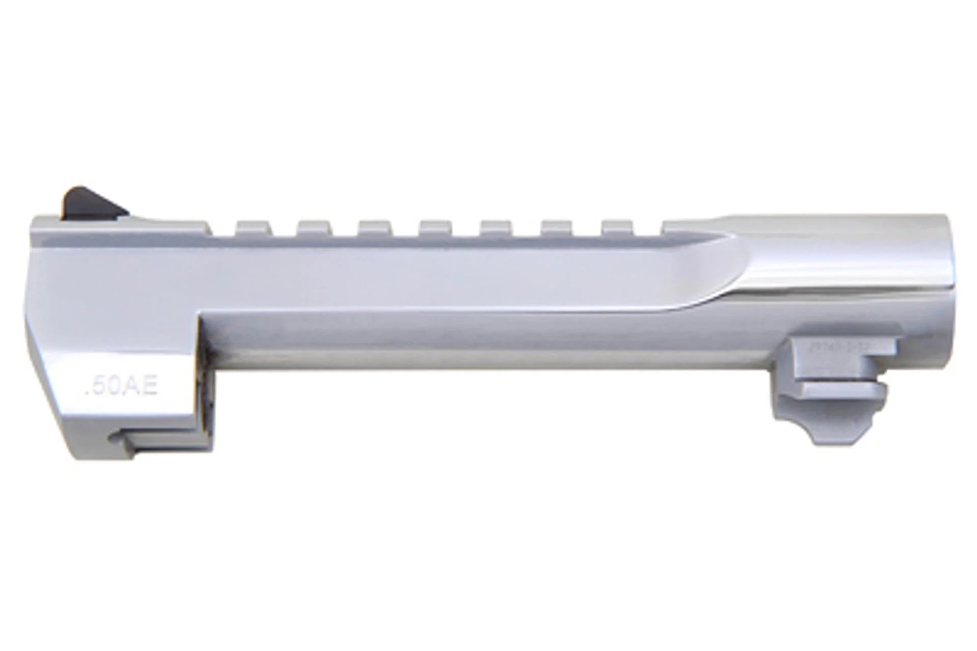 Magnum Research Barrel .50 Action Express 6" Picatinny Accessory Rail Fits Desert Eagle MK XIX 50AE Polished Chrome Finish Silver 1:19 Twist
