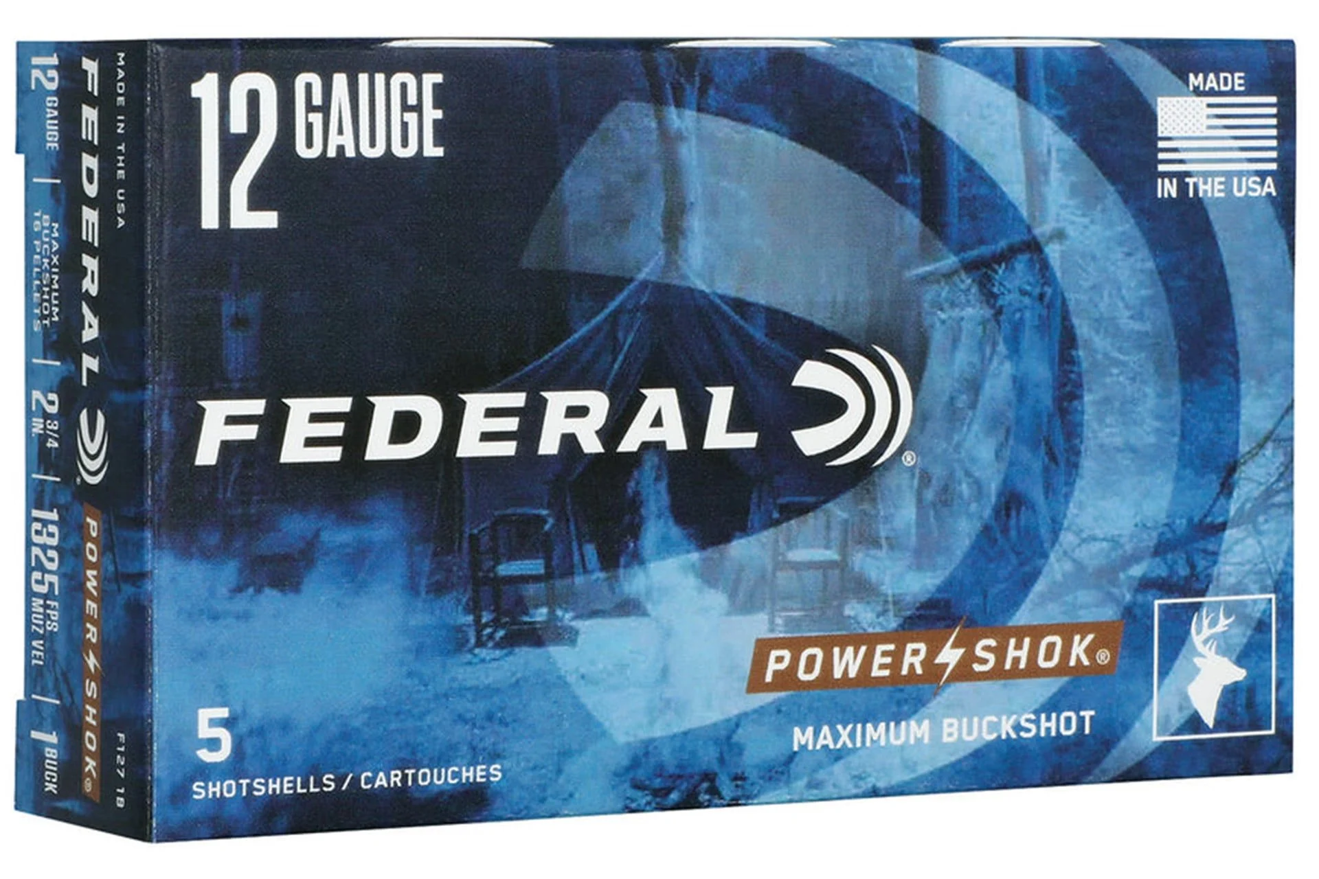 Federal F1271B Power-Shok Max Buck 12Gauge 2.75" BuckShot - F1271B