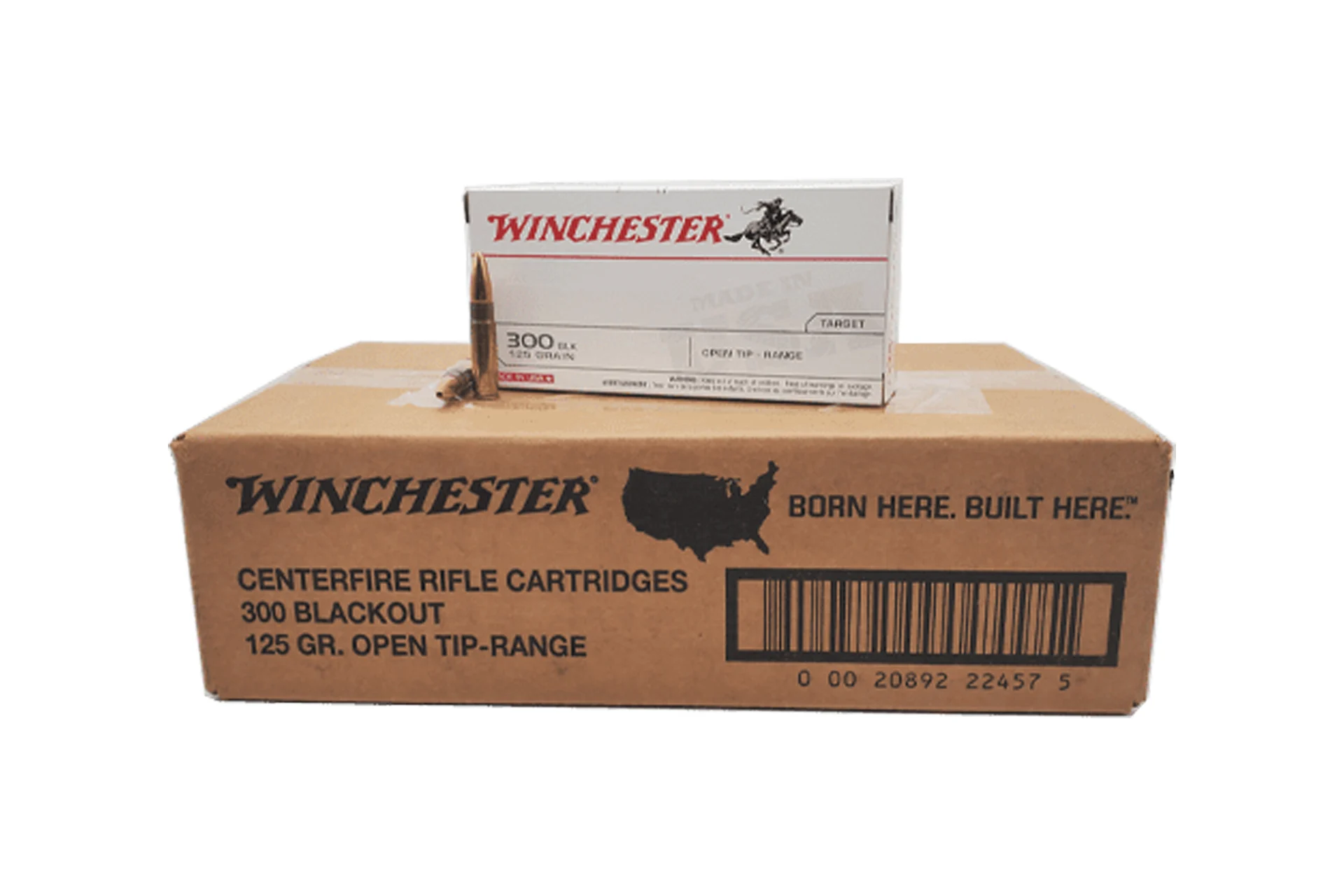 Winchester Ammunition USA 300 Blackout 125 Grain Open Tip Rifle Ammo - 200 Round Case - USA300BLK